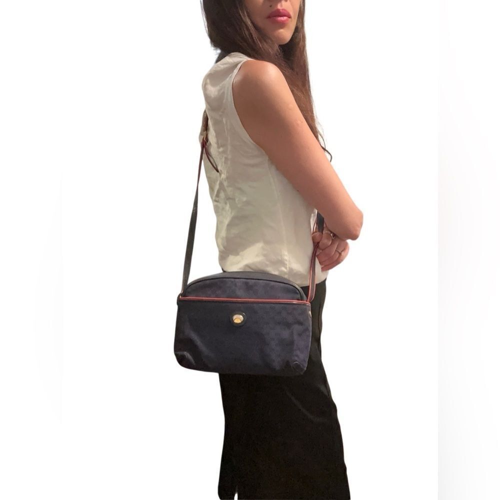 Gucci Navy and Red Monogram Bag
